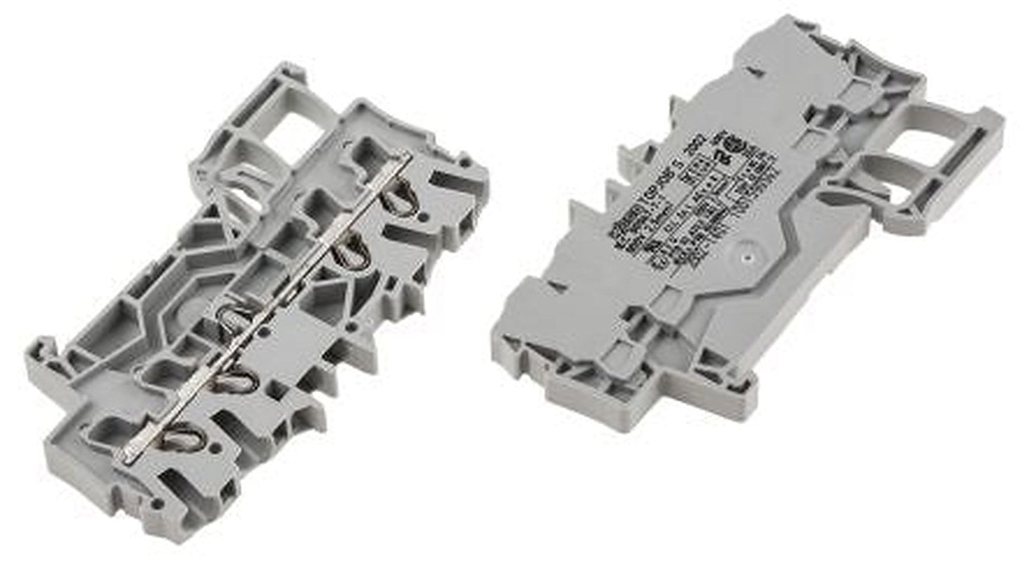 WAGO 2002-1401 Feed Through Terminal Block Grey, 2.5mm², 1-Level, Cage Clamp, IECEx/ATEX