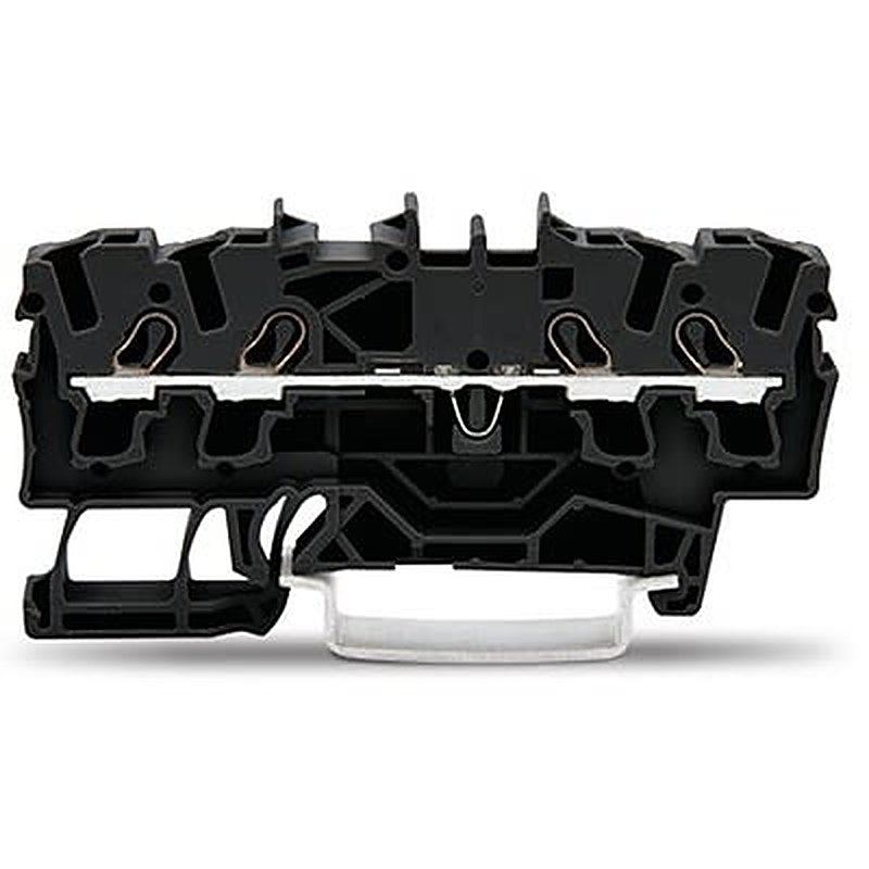 WAGO TOPJOB S Series DIN Rail Terminal Block Black, 2.5mm², 1-Level, Push-in, IECEx/ATEX/CSA