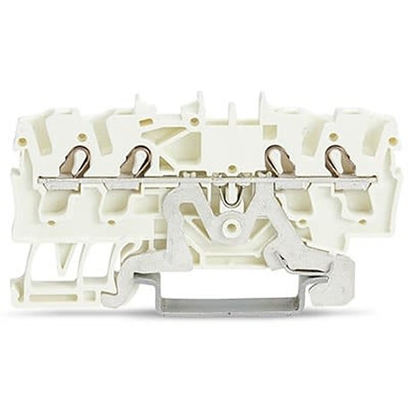 WAGO 2002-1408 TOPJOB S Series DIN Rail Terminal Block White, 2.5mm², 1-Level, Push-in, CSA