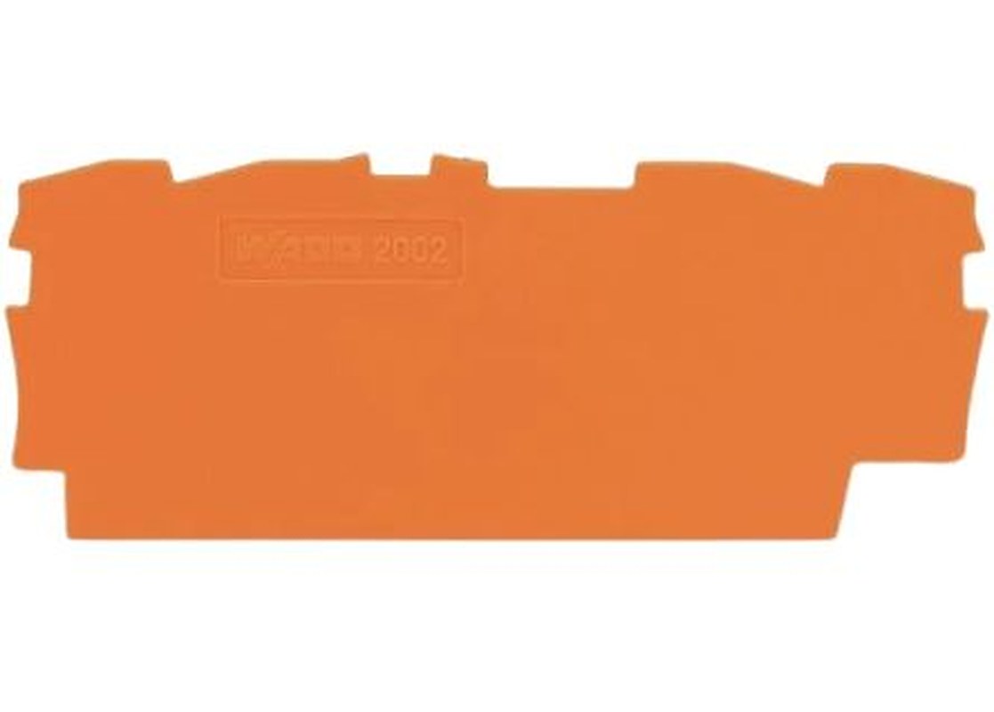 WAGO End & Intermediate Plate for Use with 2002 Series Terminal Blocks, IECEx
