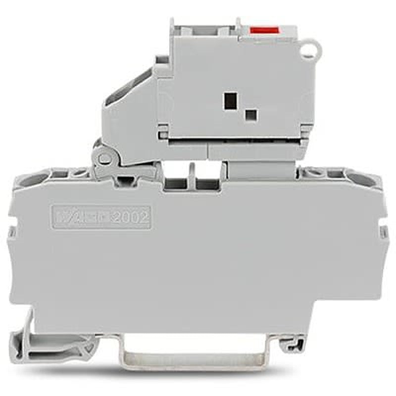 WAGO TOPJOB S Series DIN Rail Terminal Block Grey, 2.5mm², 1-Level, Cage Clamp, ATEX, EAC Ex, IECEx