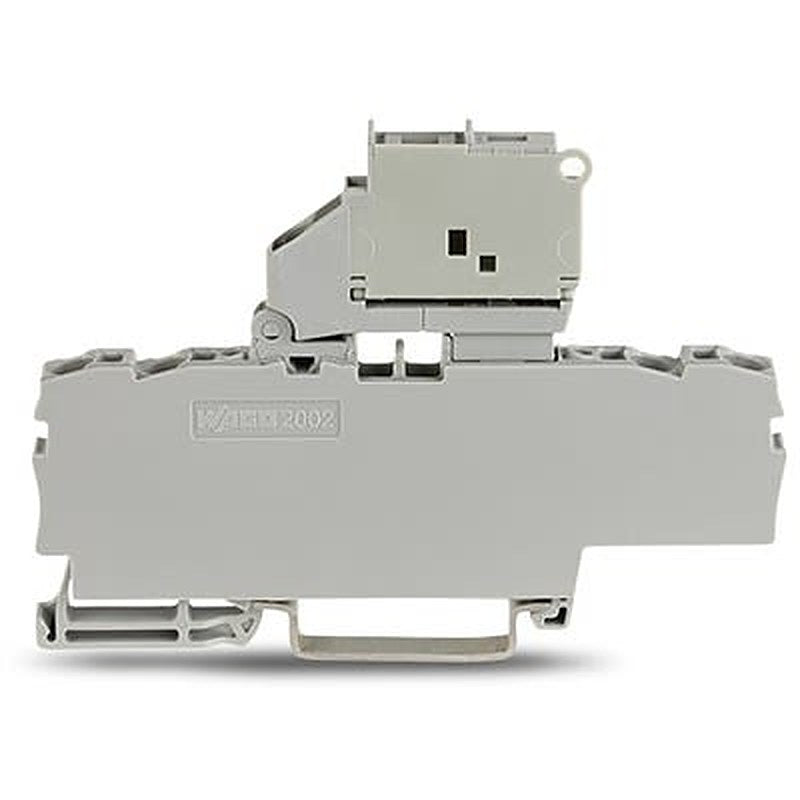 WAGO TOPJOB S Series Fuse Terminal Block Grey, 2.5mm², 1-Level Fused, Push-in, IECEx/ATEX/CSA