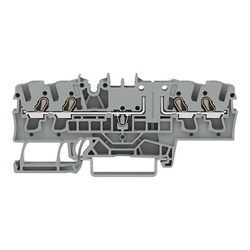 WAGO TOPJOB S Series DIN Rail Terminal Block Grey, 2.5mm², 1-Level, Push-in, IECEx/ATEX/CSA
