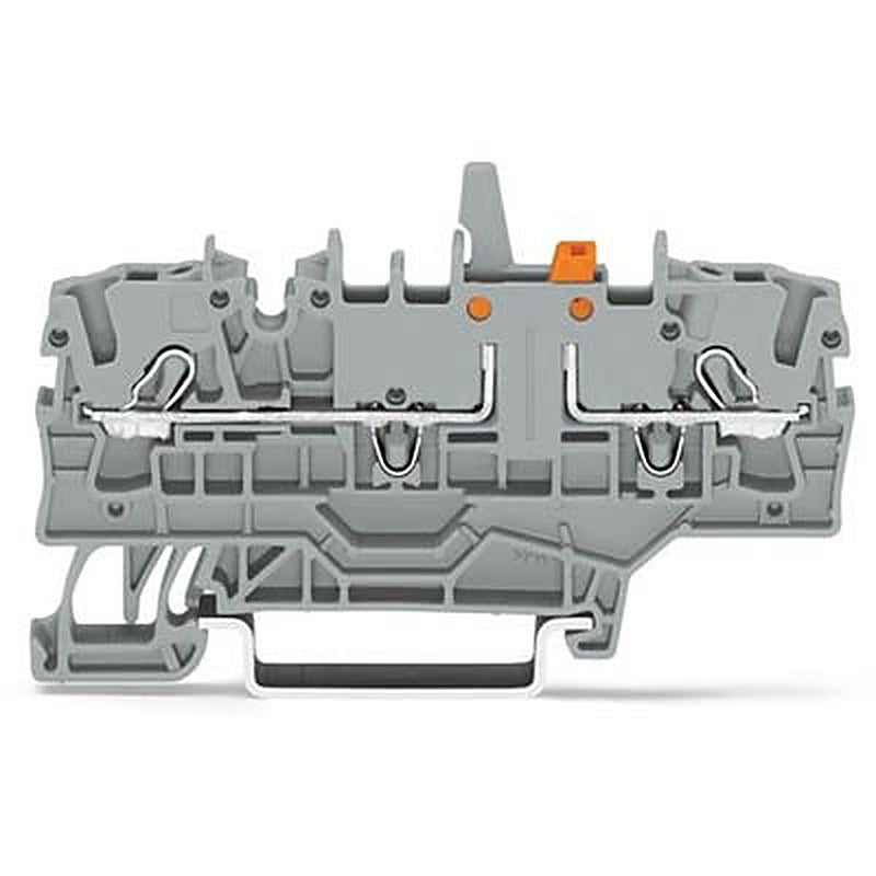 WAGO TOPJOB S Series Test Disconnect Terminal Block Grey, 2.5mm², 1-Level, Push-in, IECEx/ATEX/CSA