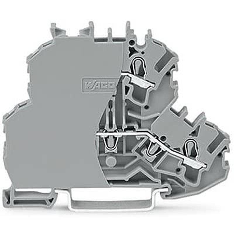 WAGO TOPJOB S Series Double Level Terminal Block Grey, 2.5mm², 2-Level, Push-in, IECEx/ATEX/CSA