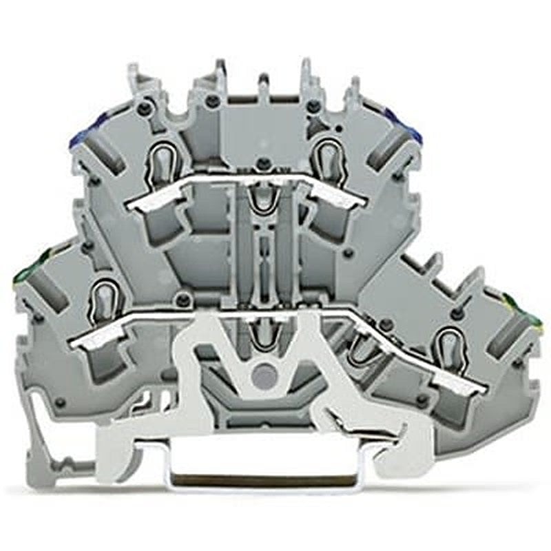 WAGO TOPJOB S Series Double Level Terminal Block Grey, 2.5mm², 2-Level, Push-in, IECEx/ATEX/CSA