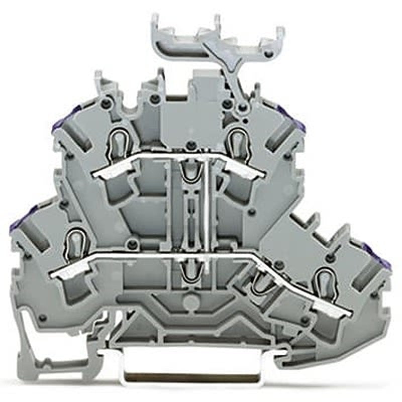 WAGO 2002-2238 TOPJOB S Series Double Level Terminal Block Grey, 2.5mm², 2-Level, Push-in, IECEx/ATEX/CSA