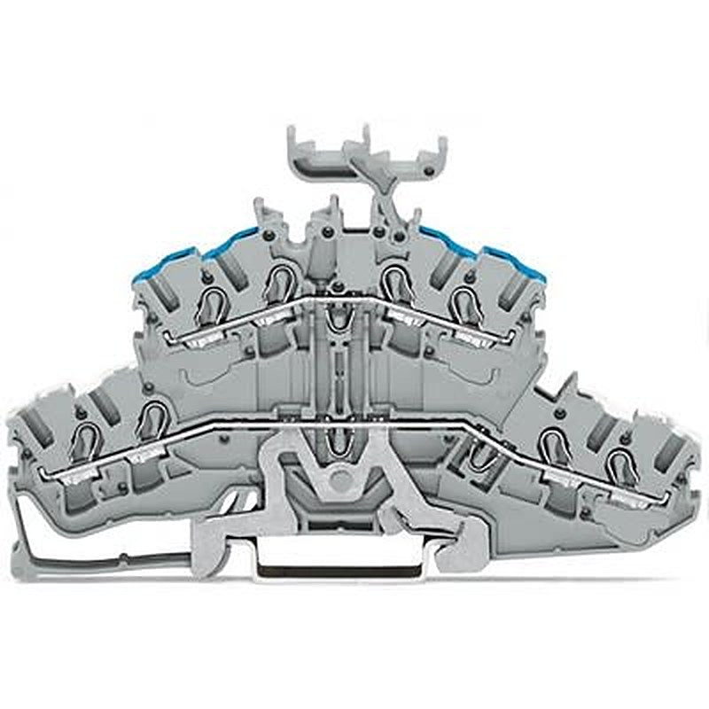 WAGO TOPJOB S Series Double Level Terminal Block Grey, 2.5mm², 2-Level, Push-in, IECEx/ATEX/CSA