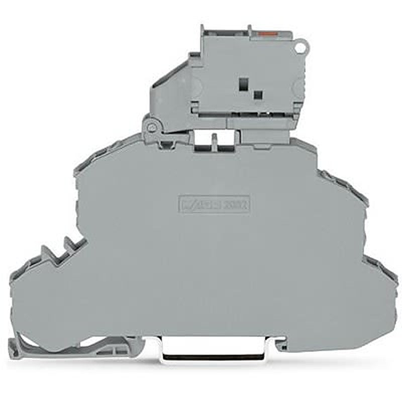 WAGO TOPJOB S Series Double Level Terminal Block Grey, 2.5mm², 2-Level Fused, Push-in, IECEx/ATEX/CSA
