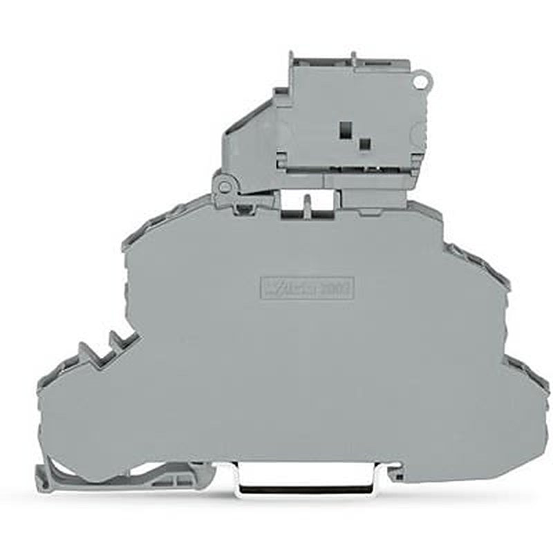 WAGO 2002-2611 TOPJOB S Series Double Level Terminal Block Grey, 2.5mm², 2-Level Fused, Push-in, IECEx/ATEX/CSA