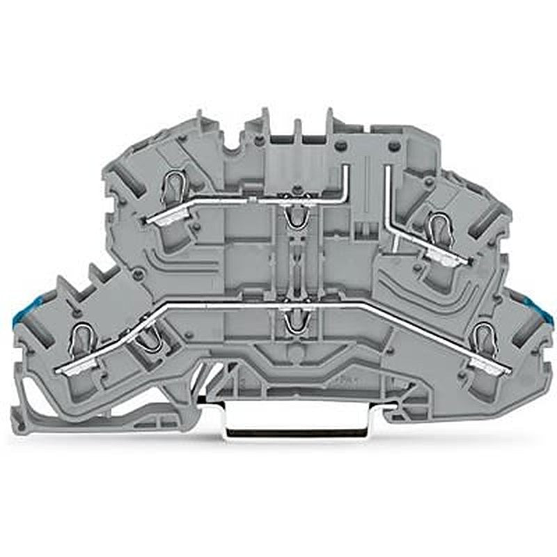 WAGO TOPJOB S Series Double Level Terminal Block Grey, 2.5mm², 2-Level, Push-in, IECEx/ATEX/CSA
