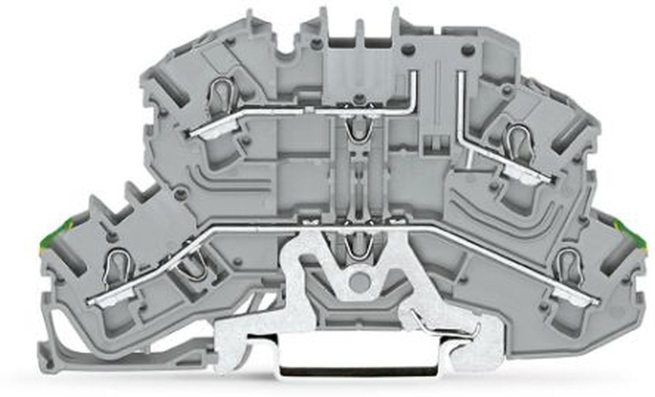 WAGO 2002-2667 Carrier Terminal Block Grey, 2.5mm², 2-Level, Cage Clamp, IECEx, ATEX