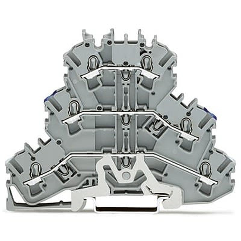 WAGO TOPJOB S Series Multi Level Terminal Block Grey, 2.5mm², 3-Level, Push-in, IECEx/ATEX/CSA