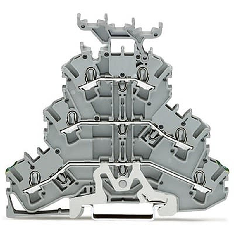 WAGO 2002-3257 TOPJOB S Series Multi Level Terminal Block Grey, 2.5mm², 3-Level, Push-in, IECEx/ATEX/CSA