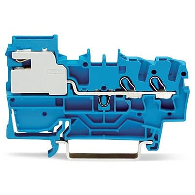 WAGO TOPJOB S Series Disconnect Terminal Block Blue, 2.5mm², 1-Level, Push-in