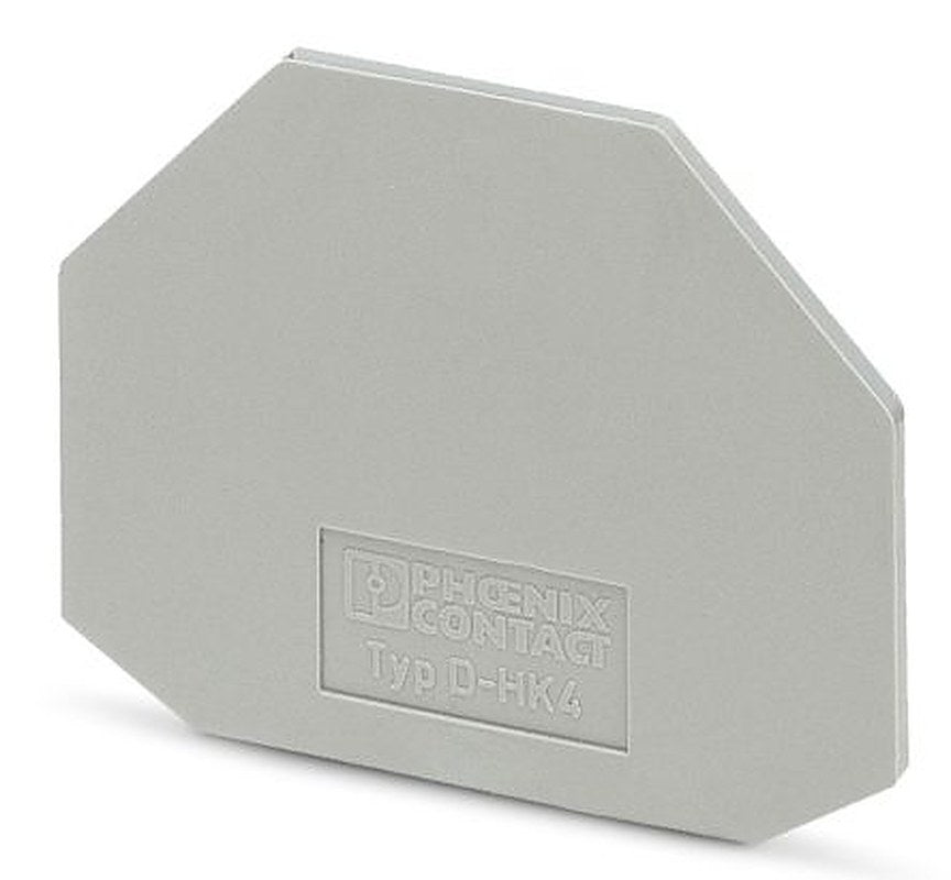Phoenix Contact D-HK 4 Series End Cover for Use with DIN Rail Terminal Blocks