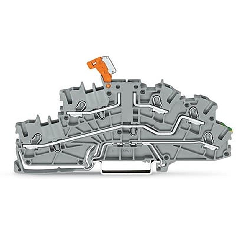 WAGO TOPJOB S Series Multi Level Terminal Block Grey, 2.5mm², 3-Level, Push-in