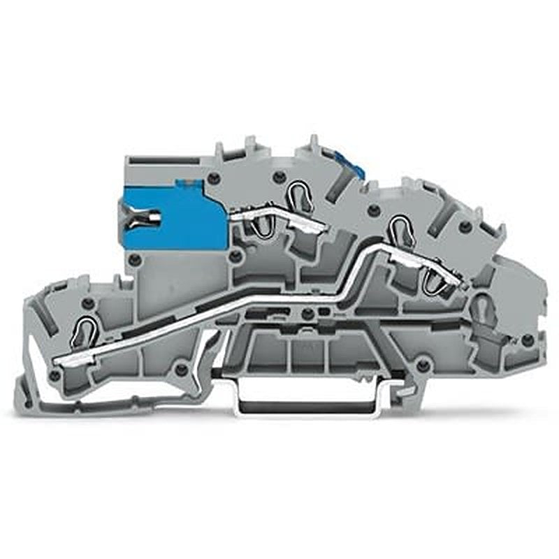 WAGO 2003-7640 TOPJOB S Series Multi Level Terminal Block Grey, 2.5mm², 3-Level, Push-in