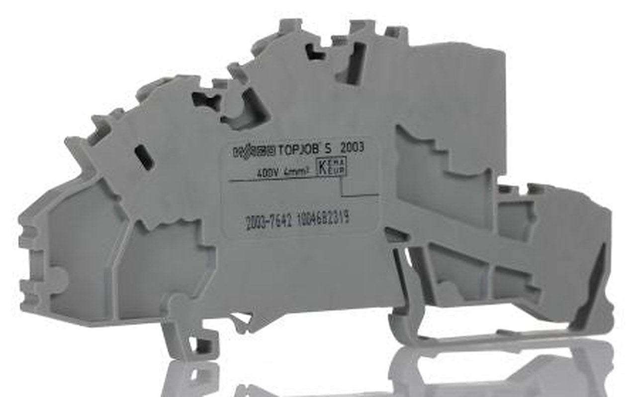 WAGO 2003-7642 Multi Level Terminal Block Grey, 2.5mm², 3-Level, Cage Clamp