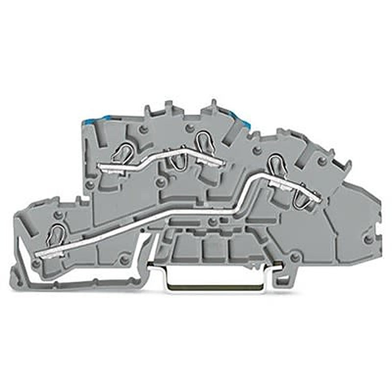 WAGO 2003-7649 TOPJOB S Series Multi Level Terminal Block Grey, 2.5mm², 3-Level, Push-in
