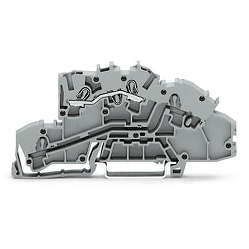WAGO 2003-7650 TOPJOB S Series Multi Level Terminal Block Grey, 2.5mm², 3-Level, Push-in