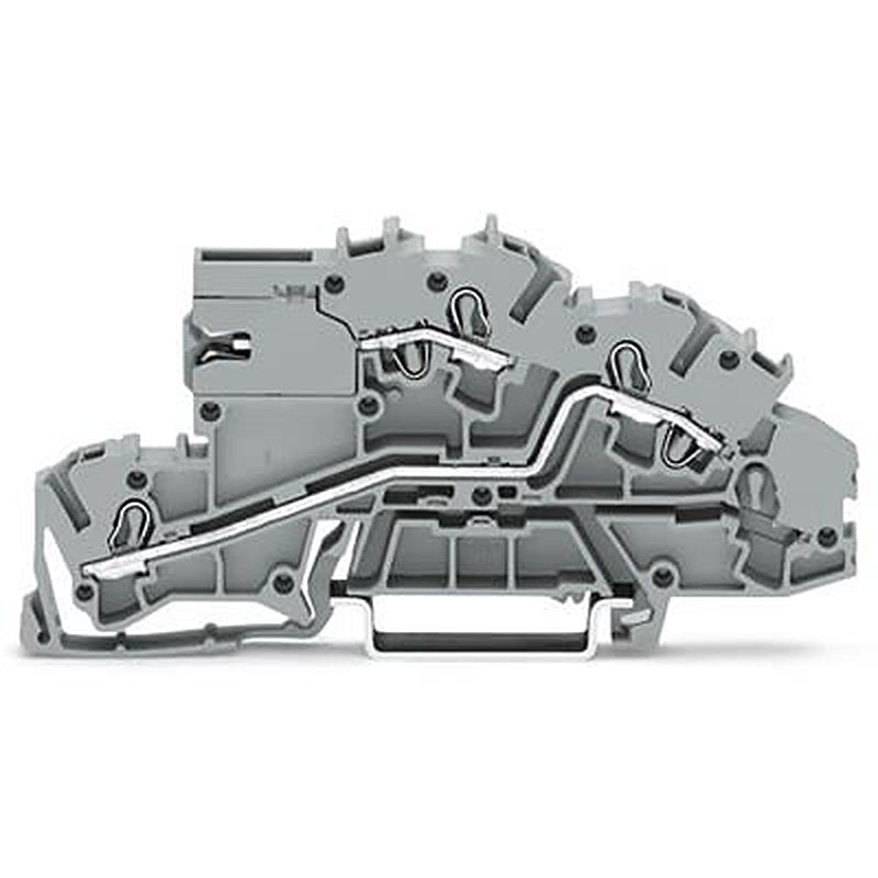 WAGO TOPJOB S Series Multi Level Terminal Block Grey, 2.5mm², 3-Level, Push-in