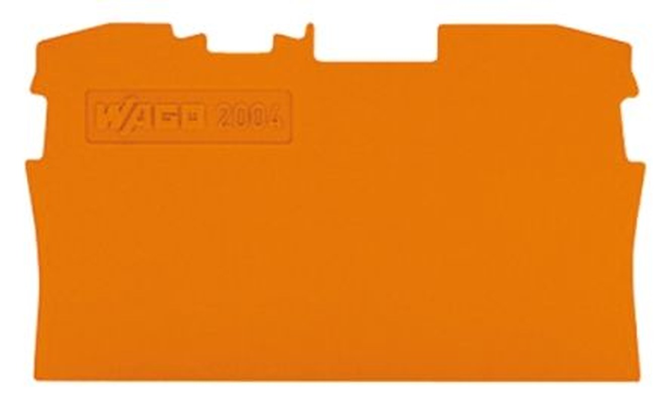 WAGO End & Intermediate Plate for Use with 2004 Series Terminal Blocks