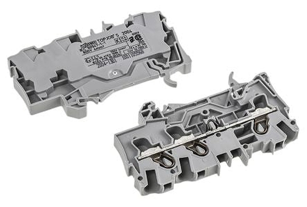 WAGO 2004-1301 DIN Rail Terminal Block Grey, 4mm², 1-Level, Cage Clamp, IECEx/ATEX
