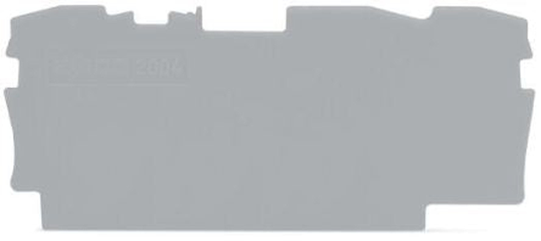 WAGO End & Intermediate Plate for Use with 2004 Series Terminal Blocks