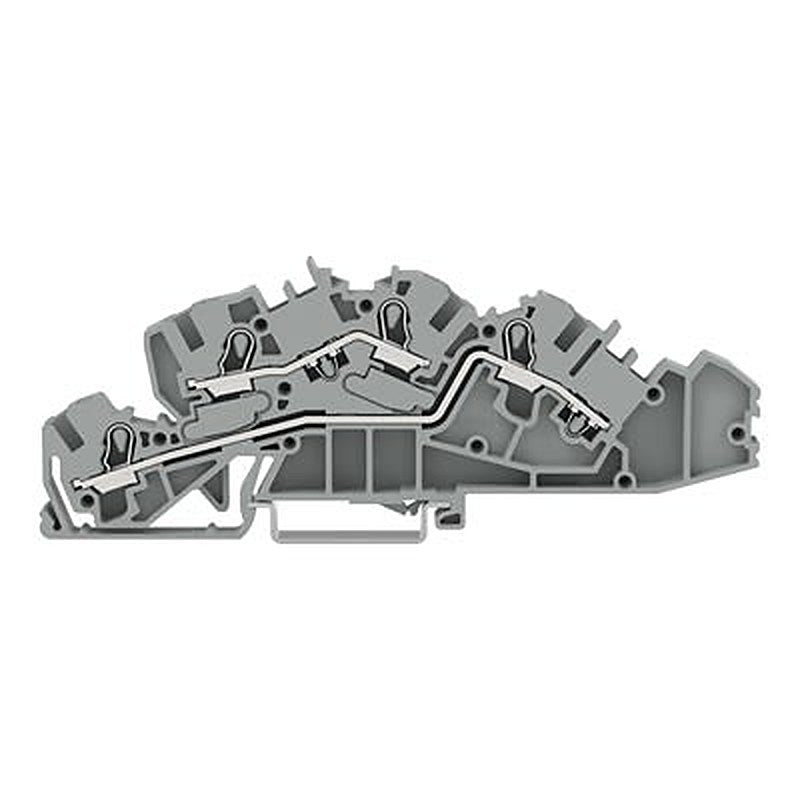 WAGO 2005-7642 TOPJOB S Series Multi Level Terminal Block Grey, 4mm², 3-Level, Cage Clamp