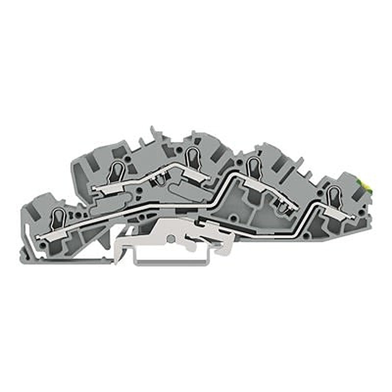 WAGO TOPJOB S Series Multi Level Terminal Block Grey, 4mm², 3-Level, Push-in