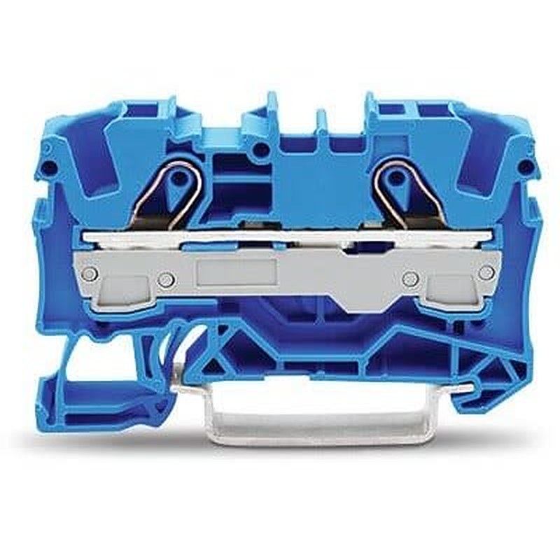 WAGO 2006-1204 Feed Through Terminal Block Blue, 6mm², 1-Level, Cage Clamp, IECEx/ATEX