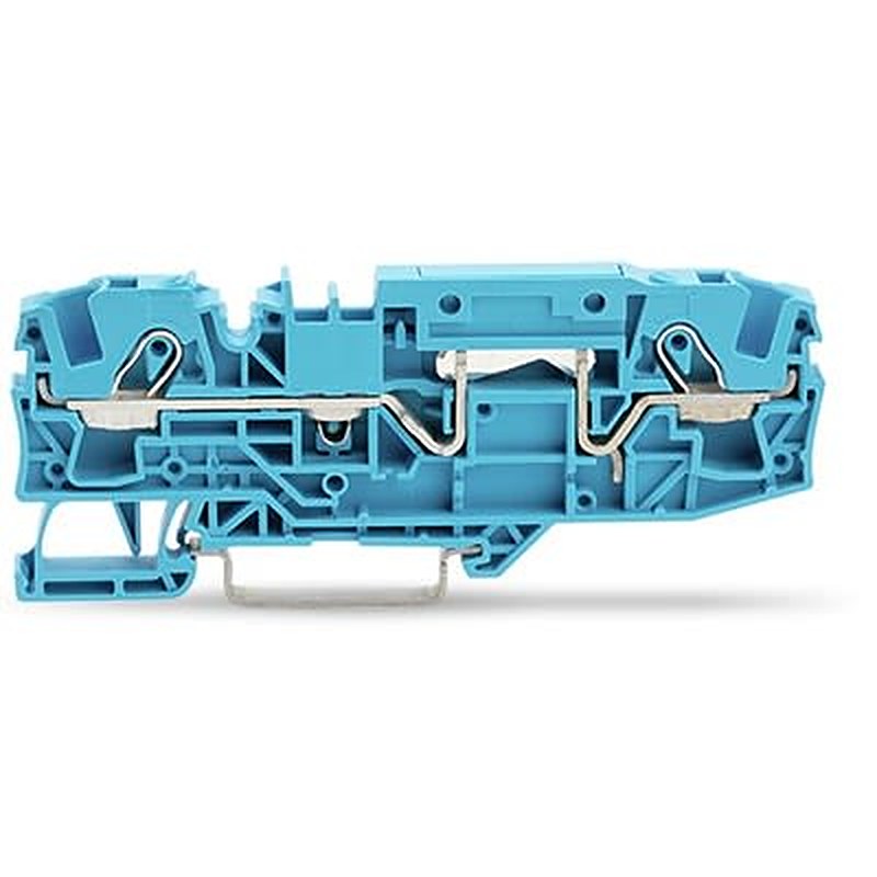 WAGO TOPJOB S Series DIN Rail Terminal Block Blue, 6mm², 1-Level, Push-in, CSA
