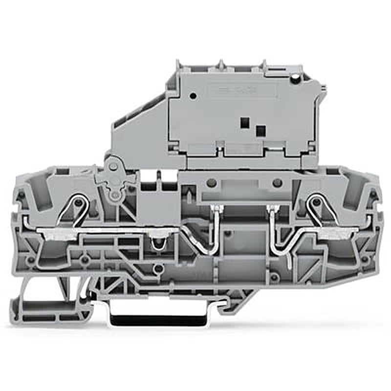 WAGO TOPJOB S Series Fuse Terminal Block Grey, 6mm², 1-Level Fused, Push-in, CSA