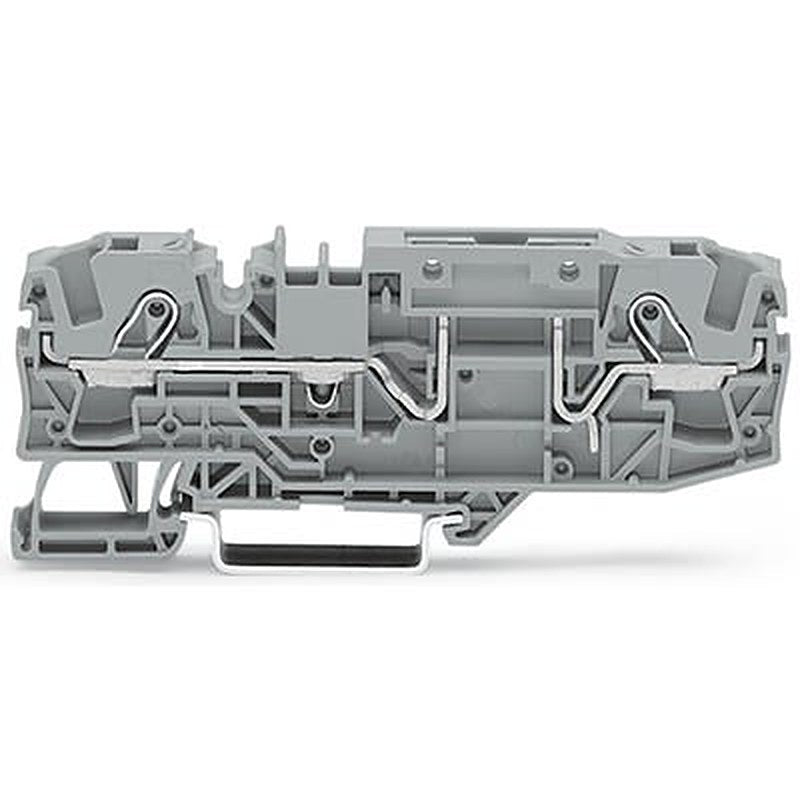 WAGO 2006-1661 TOPJOB S Series DIN Rail Terminal Block Grey, 6mm², 1-Level, Push-in, CSA