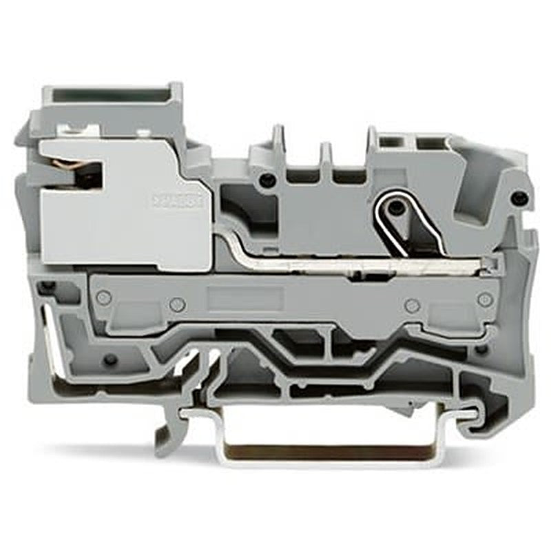 WAGO 2006-7111 TOPJOB S Series Disconnect Terminal Block Grey, 6mm², 1-Level, Push-in