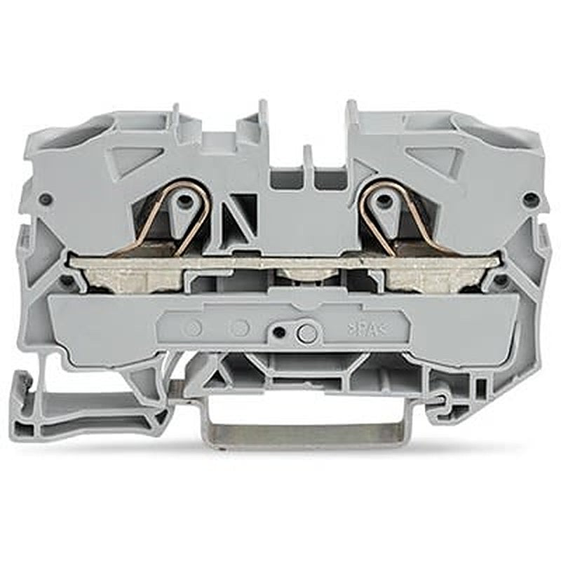 WAGO 2010-1205 TOPJOB S Series DIN Rail Terminal Block Black, 10mm², 1-Level, Push-in, IECEx/ATEX/CSA