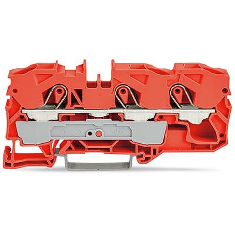 WAGO TOPJOB S Series DIN Rail Terminal Block Orange, 10mm², 1-Level, Push-in, IECEx/ATEX/CSA
