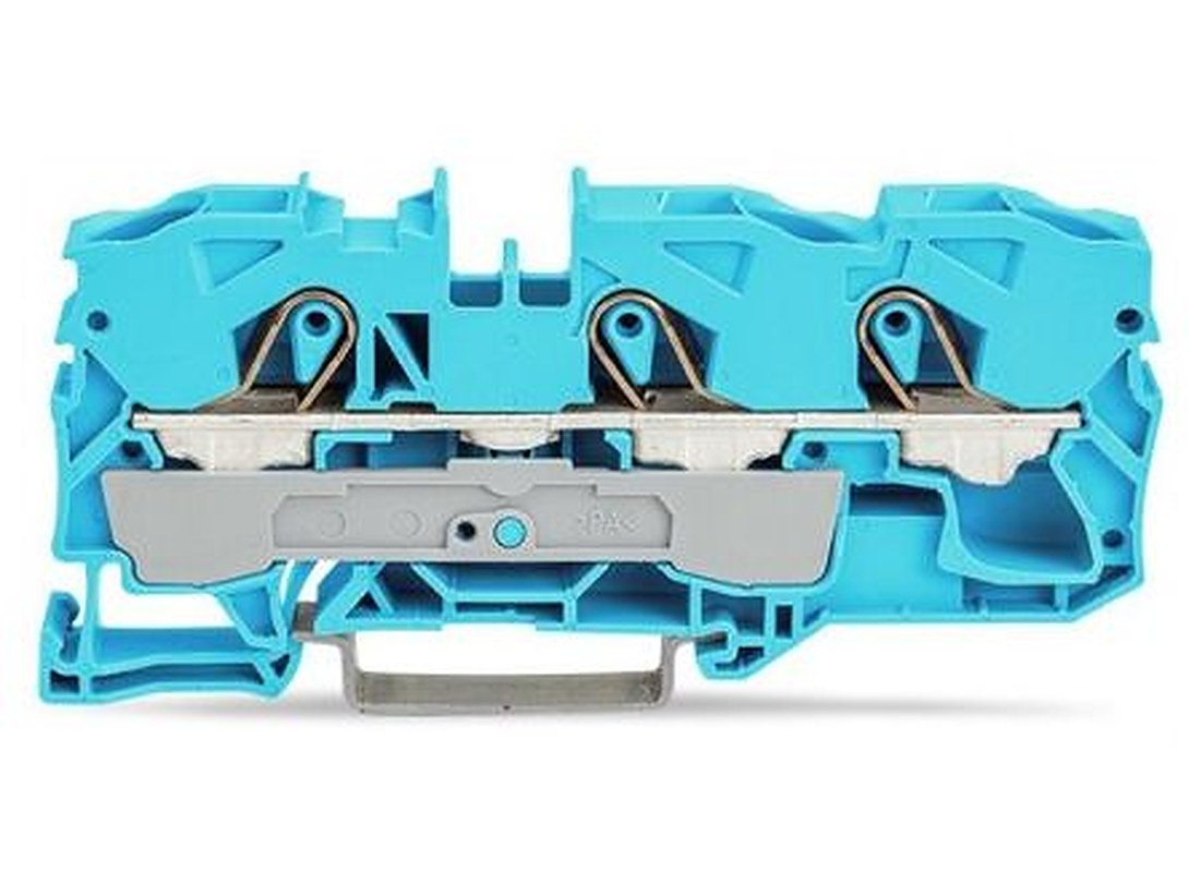 WAGO 2010-1304 Feed Through Terminal Block Blue, 10mm², 1-Level, Cage Clamp, IECEx, ATEX