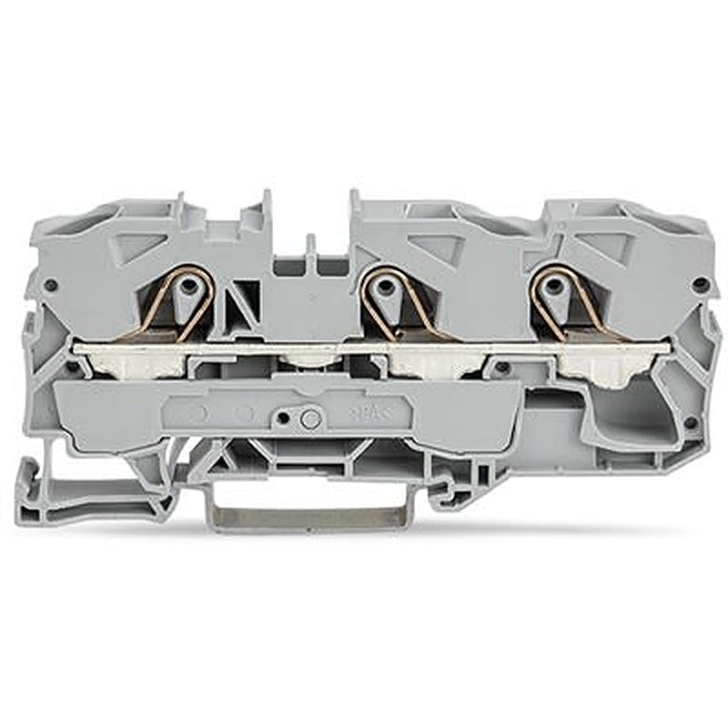 WAGO TOPJOB S Series DIN Rail Terminal Block Black, 10mm², 1-Level, Push-in, IECEx/ATEX/CSA