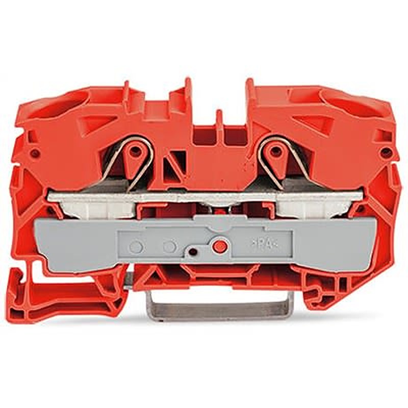 WAGO 2016-1202 TOPJOB S Series DIN Rail Terminal Block Orange, 16mm², 1-Level, Push-in, IECEx/ATEX/CSA