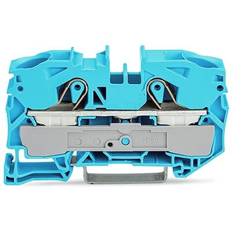 WAGO TOPJOB S Series DIN Rail Terminal Block Blue, 16mm², 1-Level, Cage Clamp, ATEX, EAC Ex, IECEx