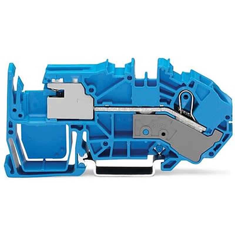 WAGO 2016-7714 TOPJOB S Series DIN Rail Terminal Block Blue, 16mm², 1-Level, Cage Clamp, EAC Ex, IECEx, ATEX