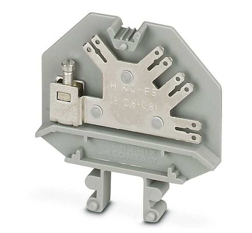 Phoenix Contact 2017017 HK 4-FS (8-2.8-0.8) Series Feed Through Terminal Block Grey, 4mm², 1-Level, Screw