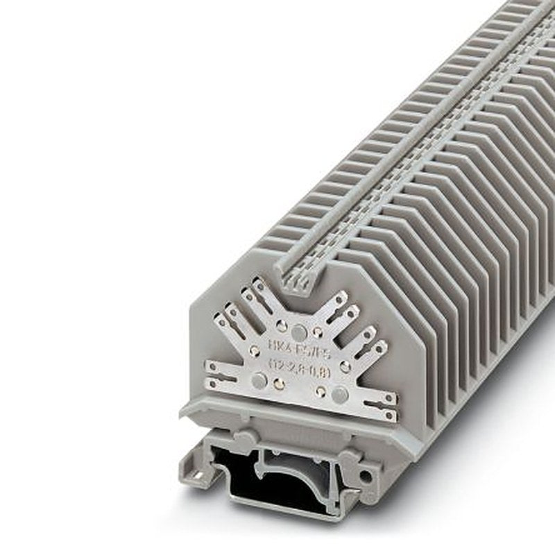 Phoenix Contact 2017224 UHK 4-FS/FS (12-2.8-0.8) Series Feed Through Terminal Block Grey, 0.5mm², 1-Level