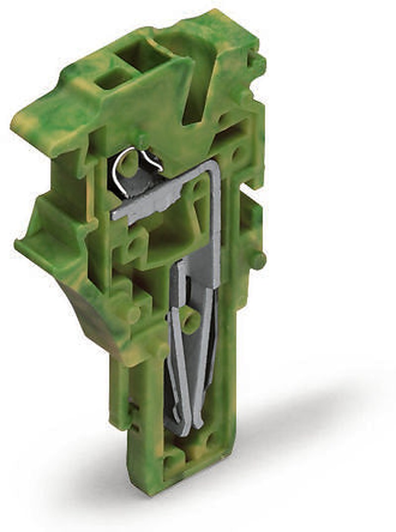 WAGO 2022-187 DIN Rail Terminal Block Yellow, Green, 2.5mm², 1-Level, Cage Clamp