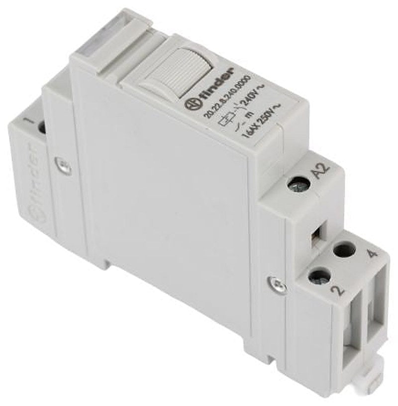 Finder DIN Rail Relay, 240V ac Coil, 16A Switching Current, DPST