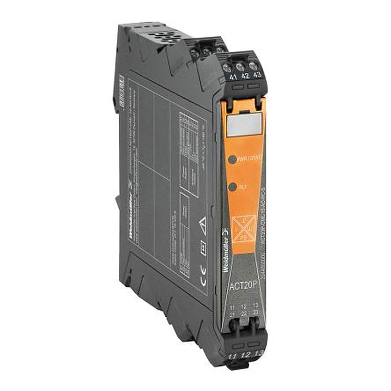 Weidmüller ACT20P Series Signal Transducer, Current Input, Analogue, Relay Output, 31.2V Supply, DNV GL