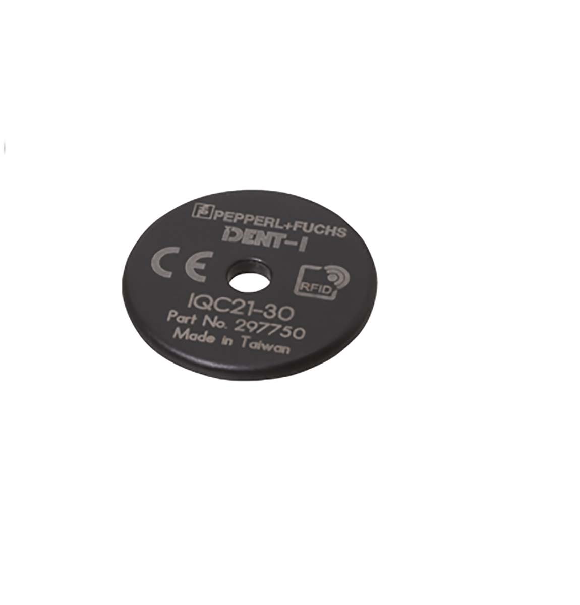 The Pepperl + Fuchs IQC21-30 25pcs RFID Transponder. Operating frequency 13.56 MHz 64 bit Fix code 896 bits memory available Readable and writable from both sides Degree of protection IP68 Mounting holes for simple installation