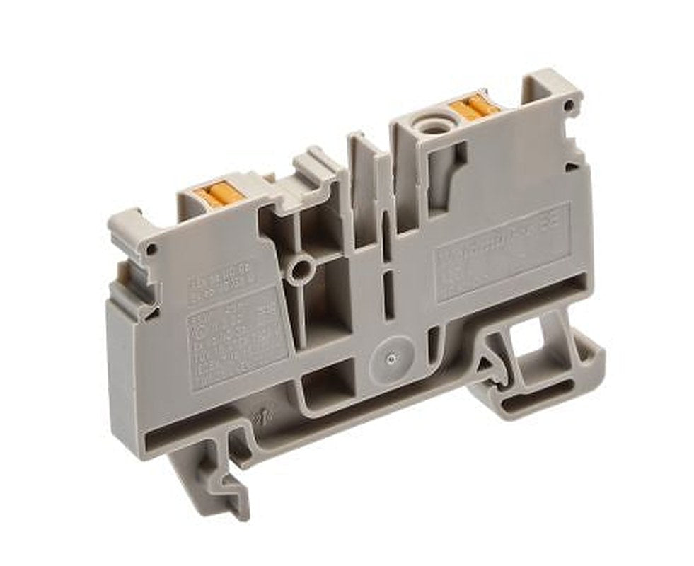 Weidmüller 2051180000 DIN Rail Terminal Block Dark Beige, 6mm², 1-Level, Push-in, IECEx/ATEX